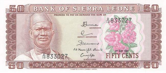 Sierra Leone p4d 50 Cents